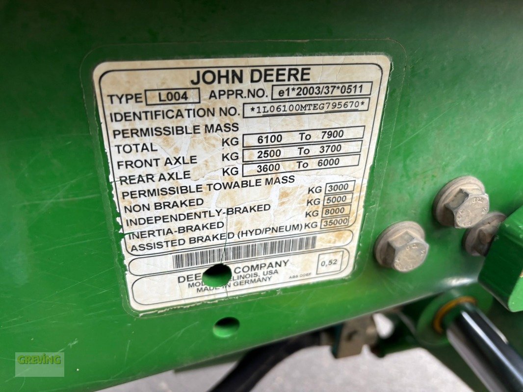 Traktor typu John Deere 6100MC, Gebrauchtmaschine v Euskirchen (Obrázek 15)