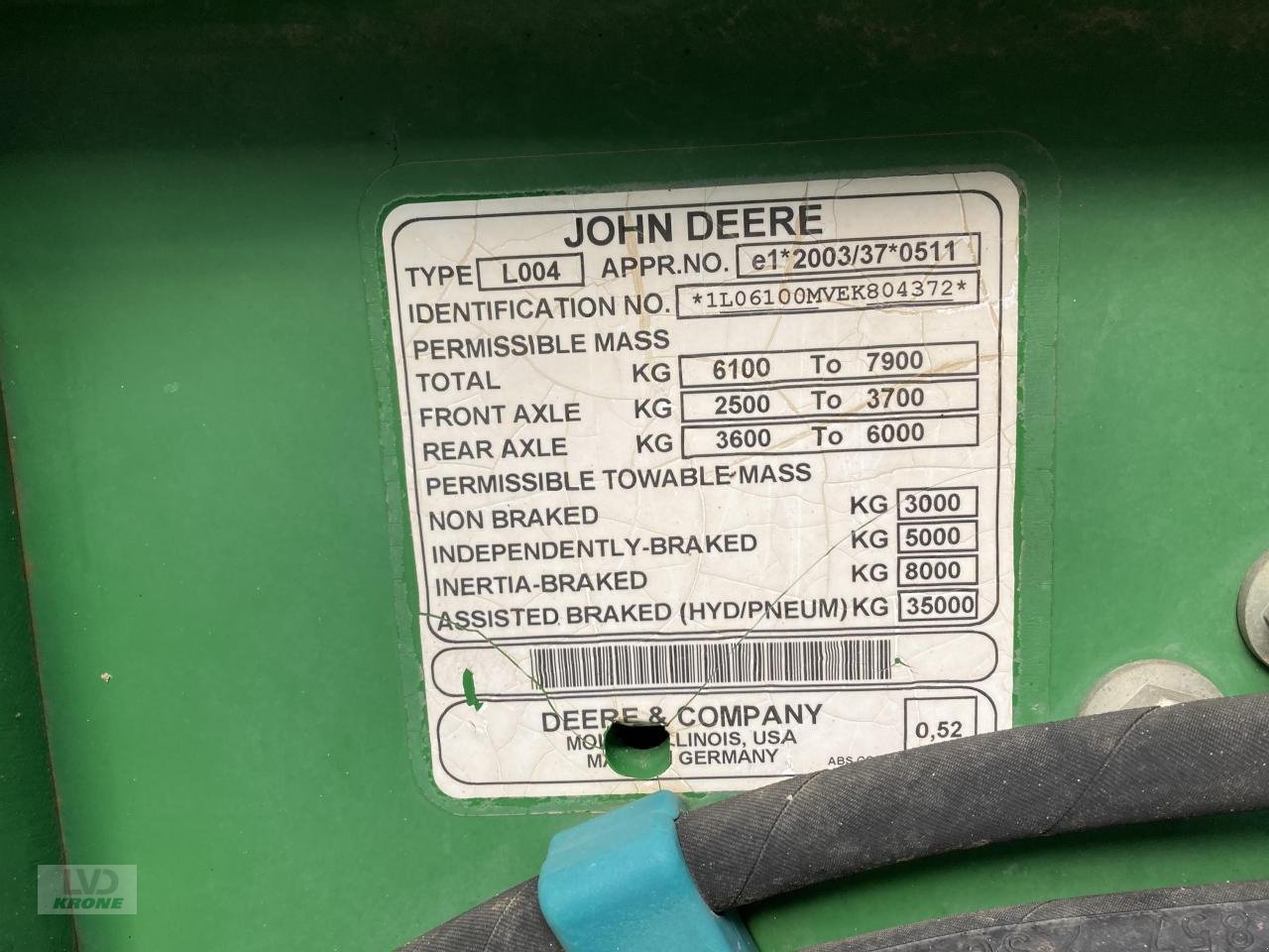 Traktor des Typs John Deere 6100RC, Gebrauchtmaschine in Spelle (Bild 14)
