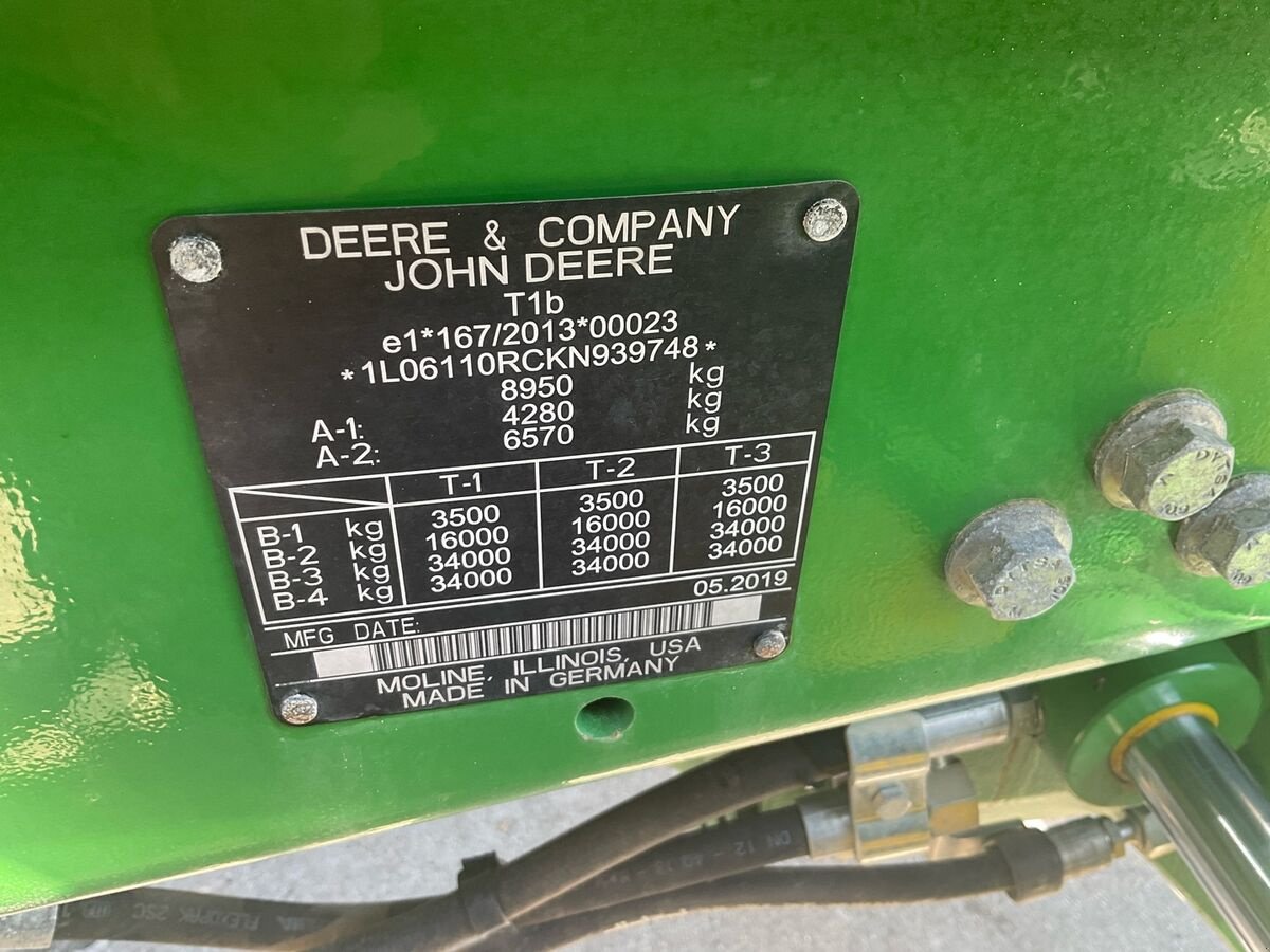Traktor Türe ait John Deere 6110R, Gebrauchtmaschine içinde Zwettl (resim 17)