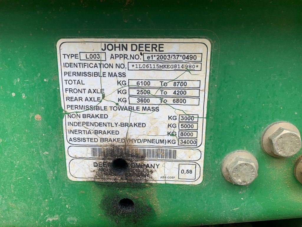 Traktor des Typs John Deere 6115 M, Gebrauchtmaschine in Aubiet (Bild 11)