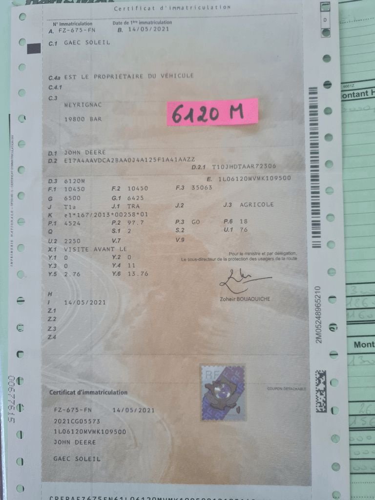 Traktor του τύπου John Deere 6120 M AUTOQUAD, Gebrauchtmaschine σε UZERCHE (Φωτογραφία 5)