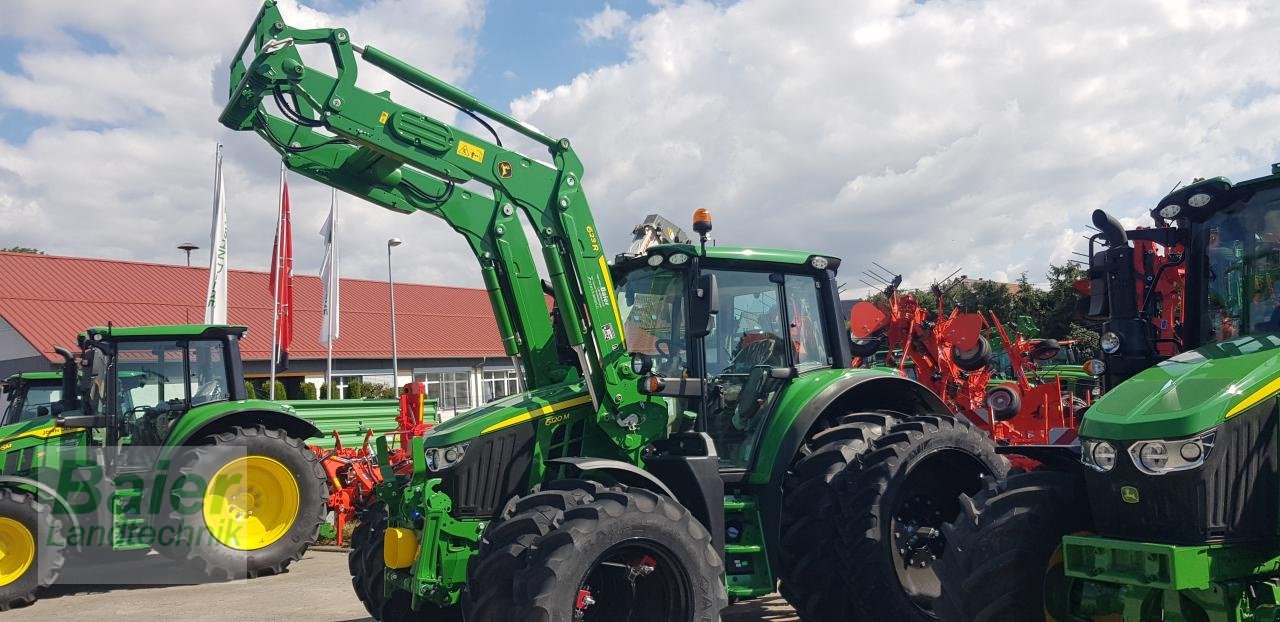 Traktor of the type John Deere 6120M, Neumaschine in OBERNDORF-HOCHMOESSINGEN (Picture 1)