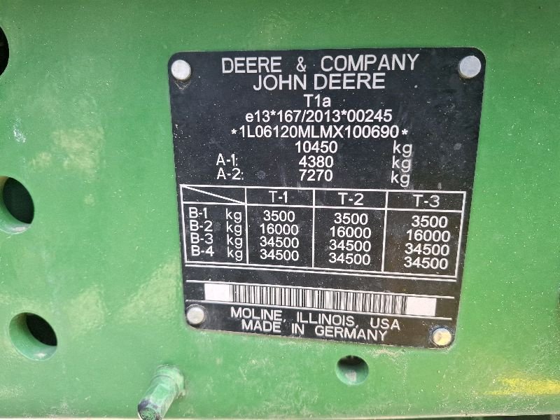 Traktor типа John Deere 6120M, Gebrauchtmaschine в Mrągowo (Фотография 11)
