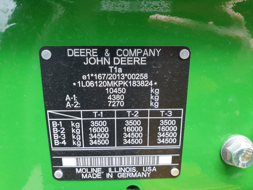 Traktor des Typs John Deere 6120M, Gebrauchtmaschine in Sittensen (Bild 15)