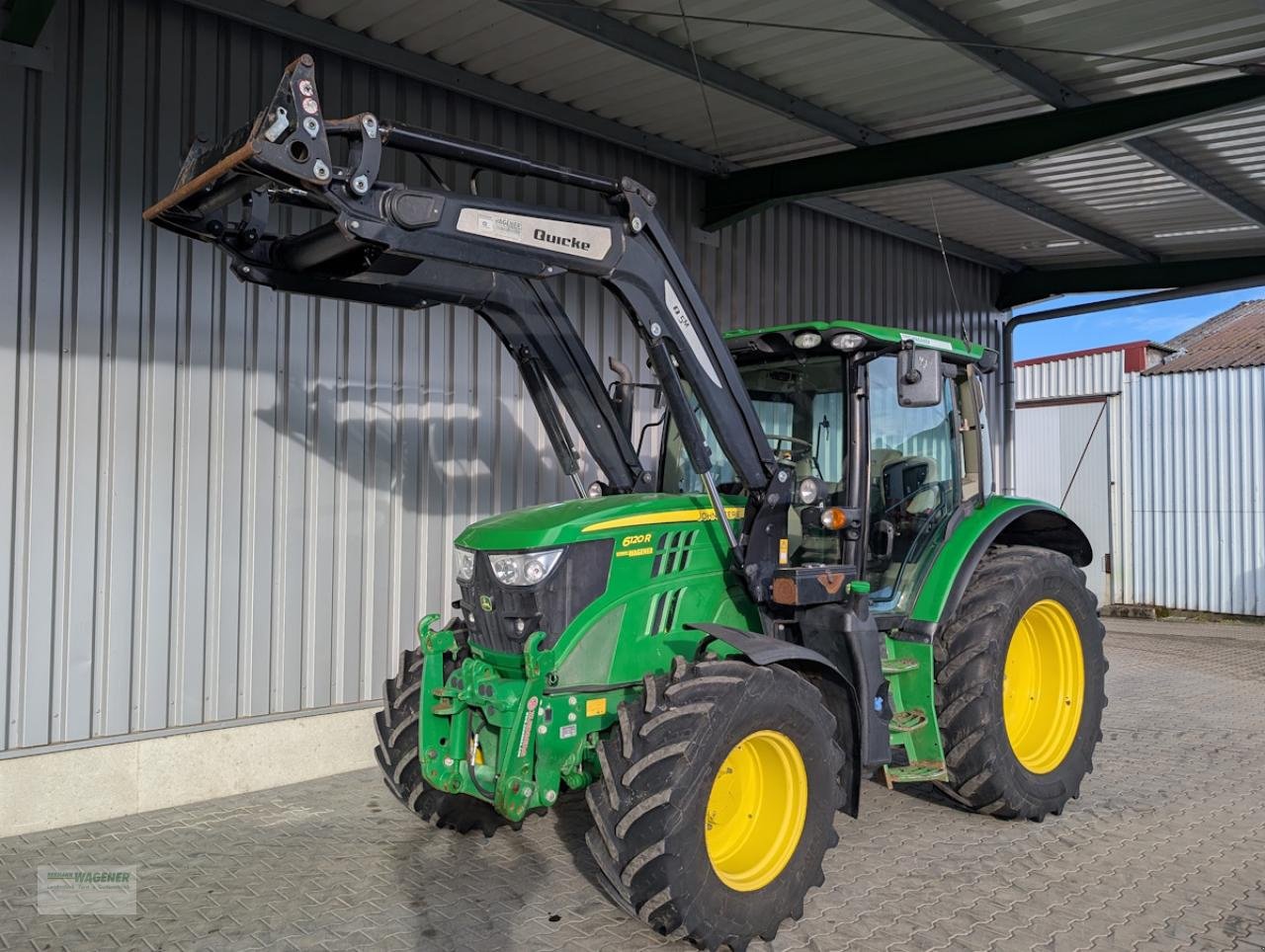 Traktor del tipo John Deere 6120R  AQ+40, Gebrauchtmaschine In Bad Wildungen - Wega (Immagine 1)