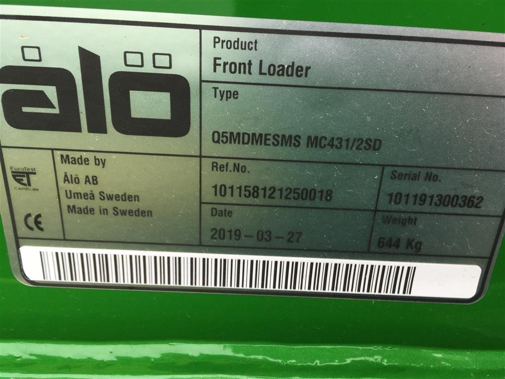 Traktor des Typs John Deere 6120R m/Frontlæsser og Greenstar-Ready, Gebrauchtmaschine in Bjerringbro (Bild 21)