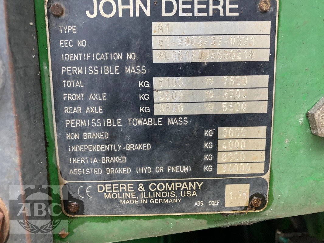 Traktor des Typs John Deere 6130, Gebrauchtmaschine in Cloppenburg (Bild 11)