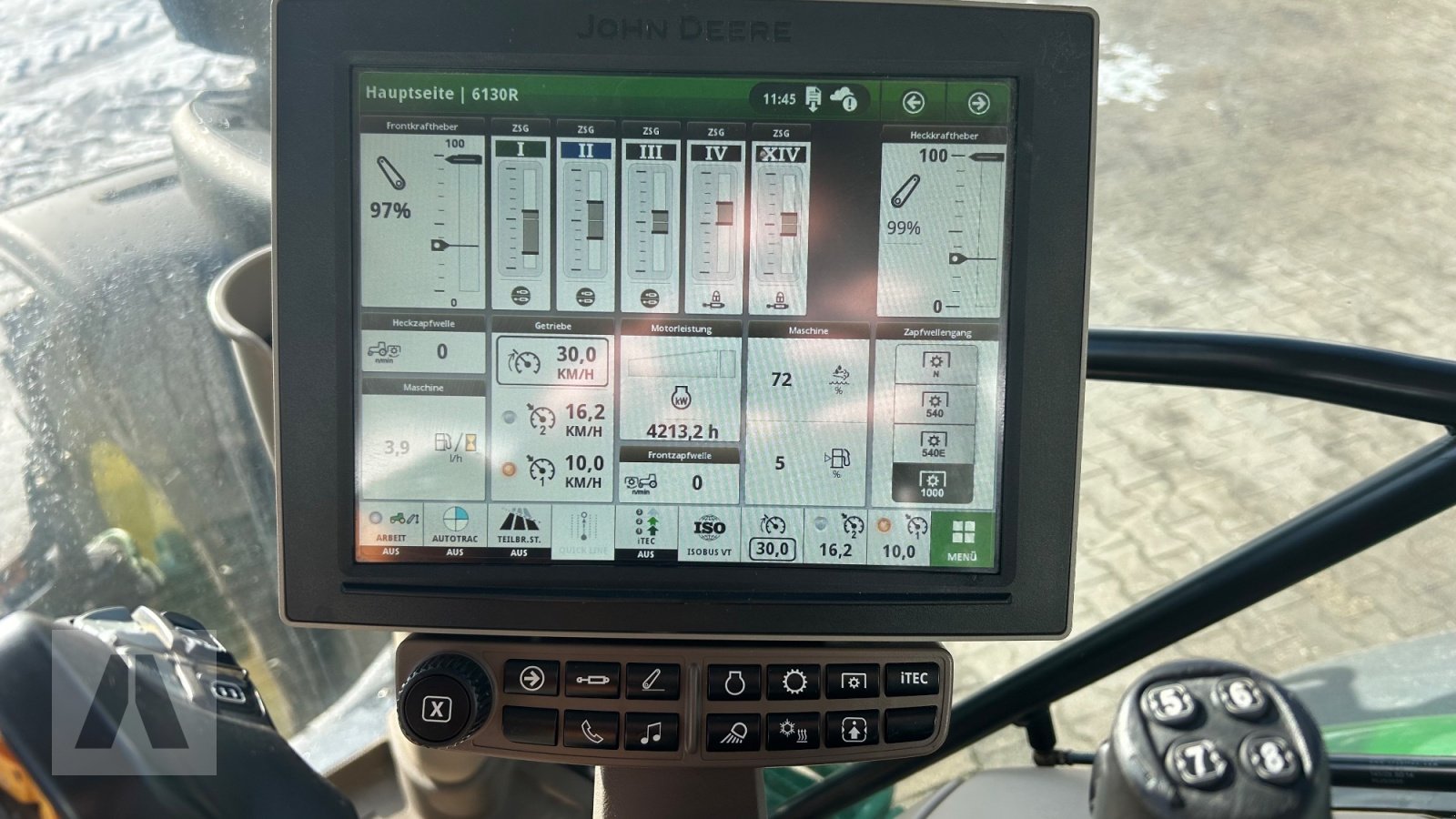 Traktor del tipo John Deere 6130R 6130 R, Gebrauchtmaschine en Regensburg (Imagen 24)