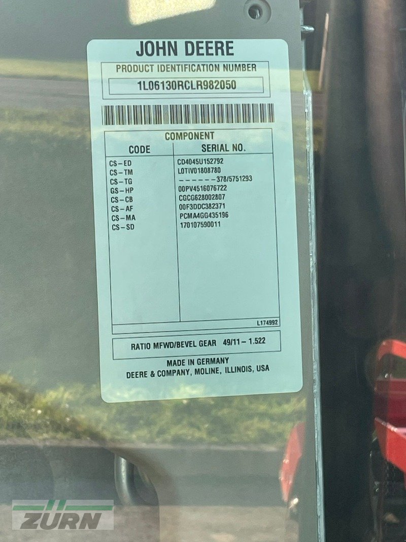 Traktor Türe ait John Deere 6130R, Gebrauchtmaschine içinde Schöntal-Westernhausen (resim 22)