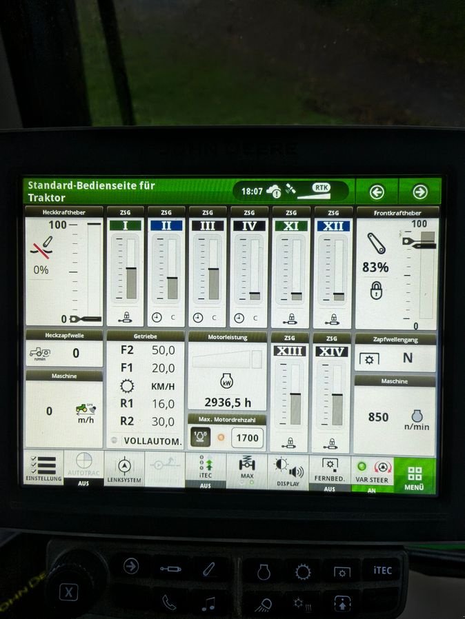 Traktor Türe ait John Deere 6135 R, Gebrauchtmaschine içinde Schaafheim (resim 7)