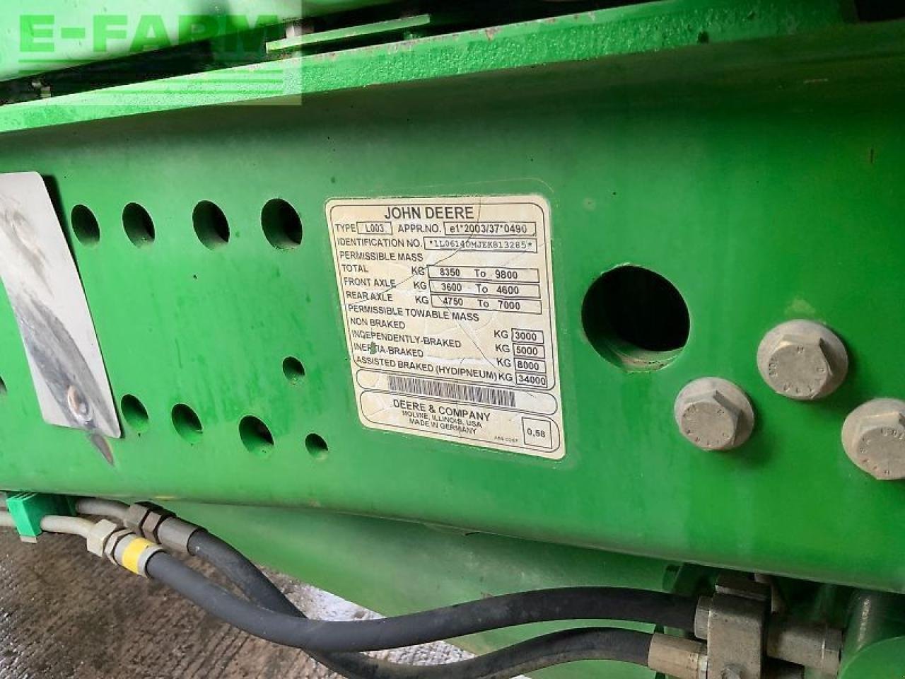 Traktor typu John Deere 6140m tractor (st24770), Gebrauchtmaschine v SHAFTESBURY (Obrázek 14)