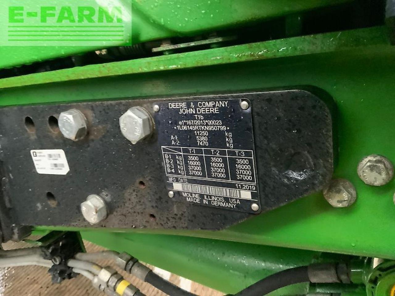 Traktor typu John Deere 6145r tractor (st25224), Gebrauchtmaschine v SHAFTESBURY (Obrázek 17)