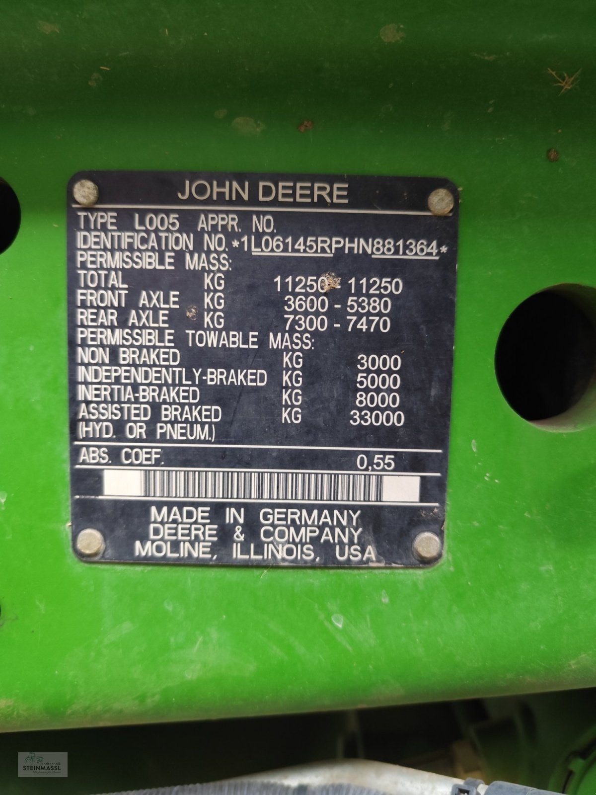 Traktor typu John Deere 6145R, Gebrauchtmaschine v Petting (Obrázek 12)