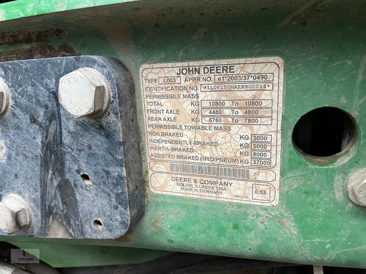 Traktor of the type John Deere 6150 M, Gebrauchtmaschine in Neuhof - Dorfborn (Picture 8)