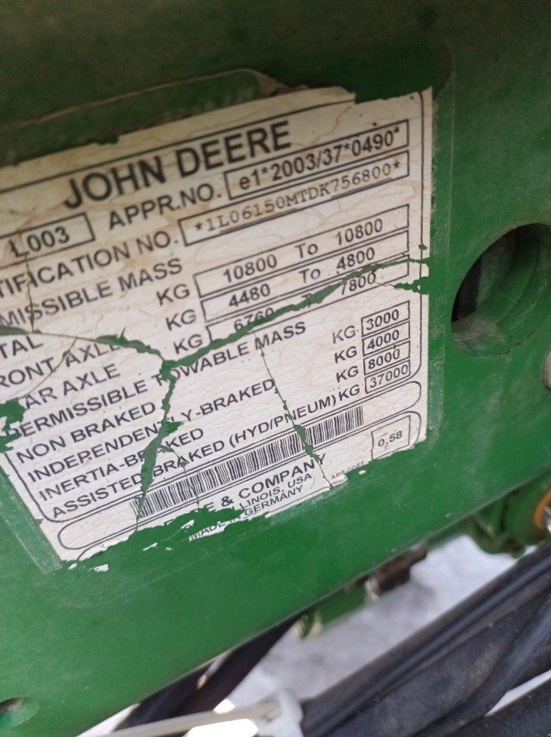 Traktor typu John Deere 6150M, Gebrauchtmaschine v Liebenwalde (Obrázek 3)