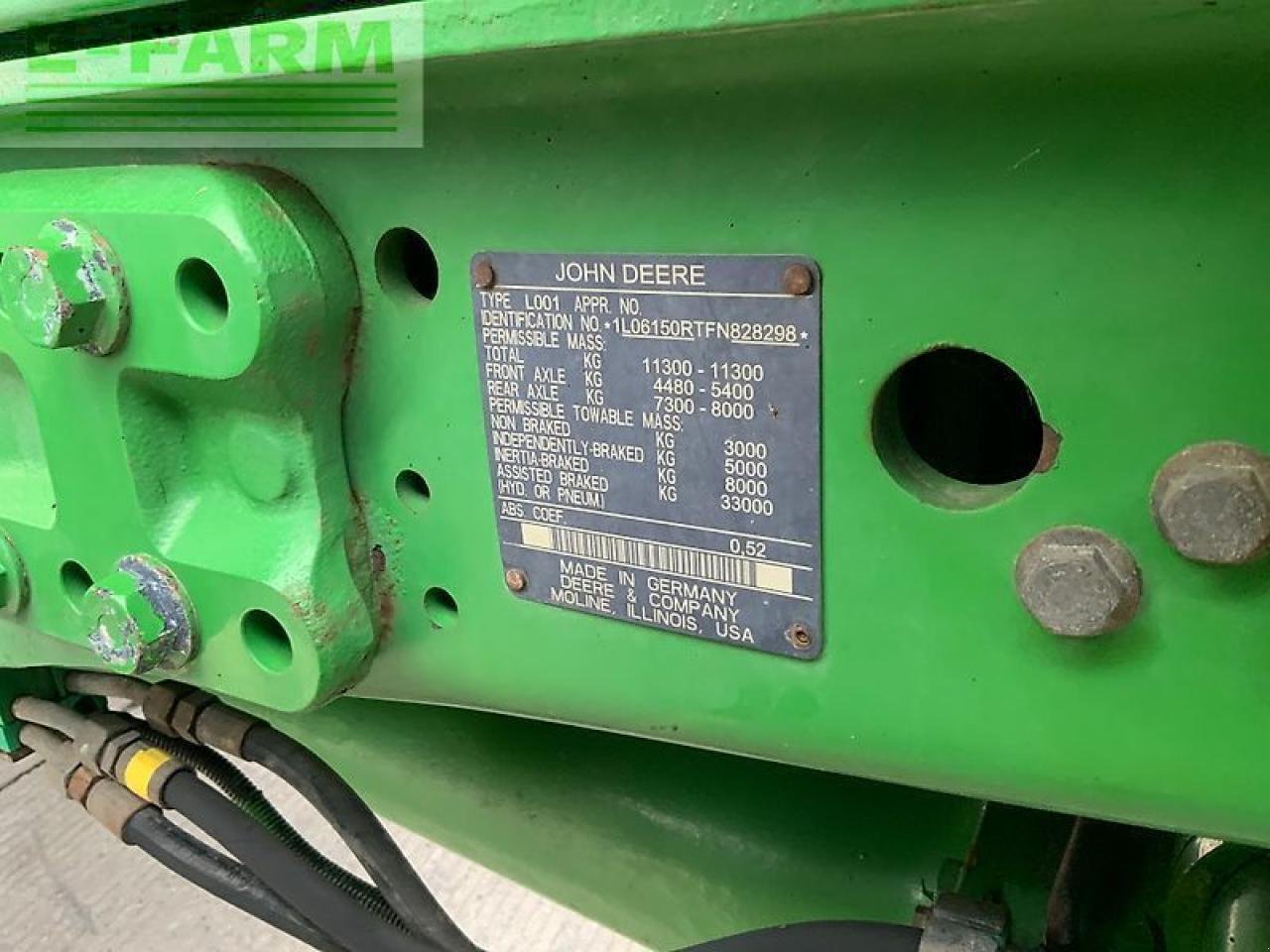 Traktor of the type John Deere 6150r tractor (st25288), Gebrauchtmaschine in SHAFTESBURY (Picture 17)