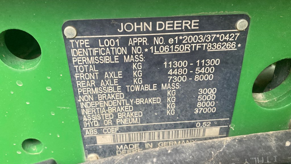 Traktor du type John Deere 6150R, Gebrauchtmaschine en VIRECOURT (Photo 11)