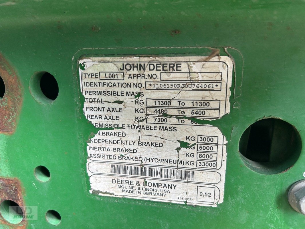 Traktor типа John Deere 6150R, Gebrauchtmaschine в Groß Munzel (Фотография 12)