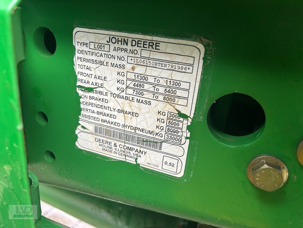 Traktor del tipo John Deere 6150R, Gebrauchtmaschine en Barsinghausen OT Groß Munzel (Imagen 12)