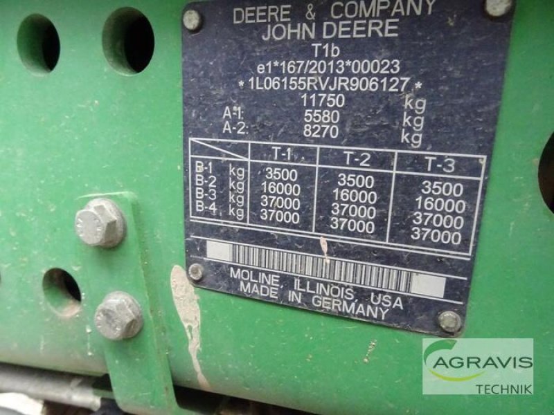 Traktor du type John Deere 6155 R, Gebrauchtmaschine en Uelzen (Photo 10)