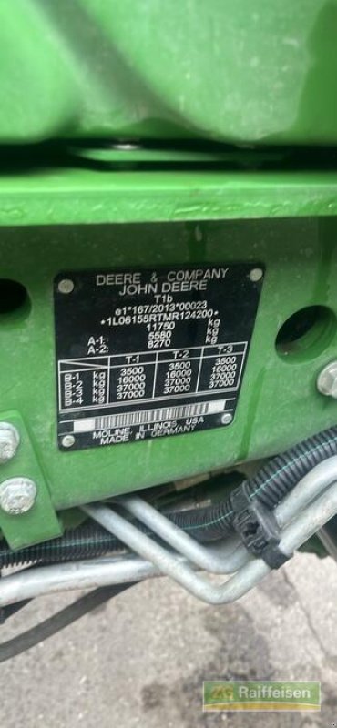 Traktor Türe ait John Deere 6155 R, Gebrauchtmaschine içinde Bühl (resim 24)