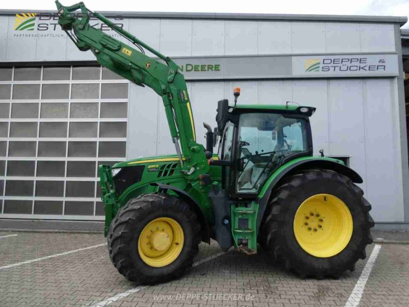 Traktor des Typs John Deere 6155R + 663R, Gebrauchtmaschine in Lauterberg/Barbis (Bild 1)