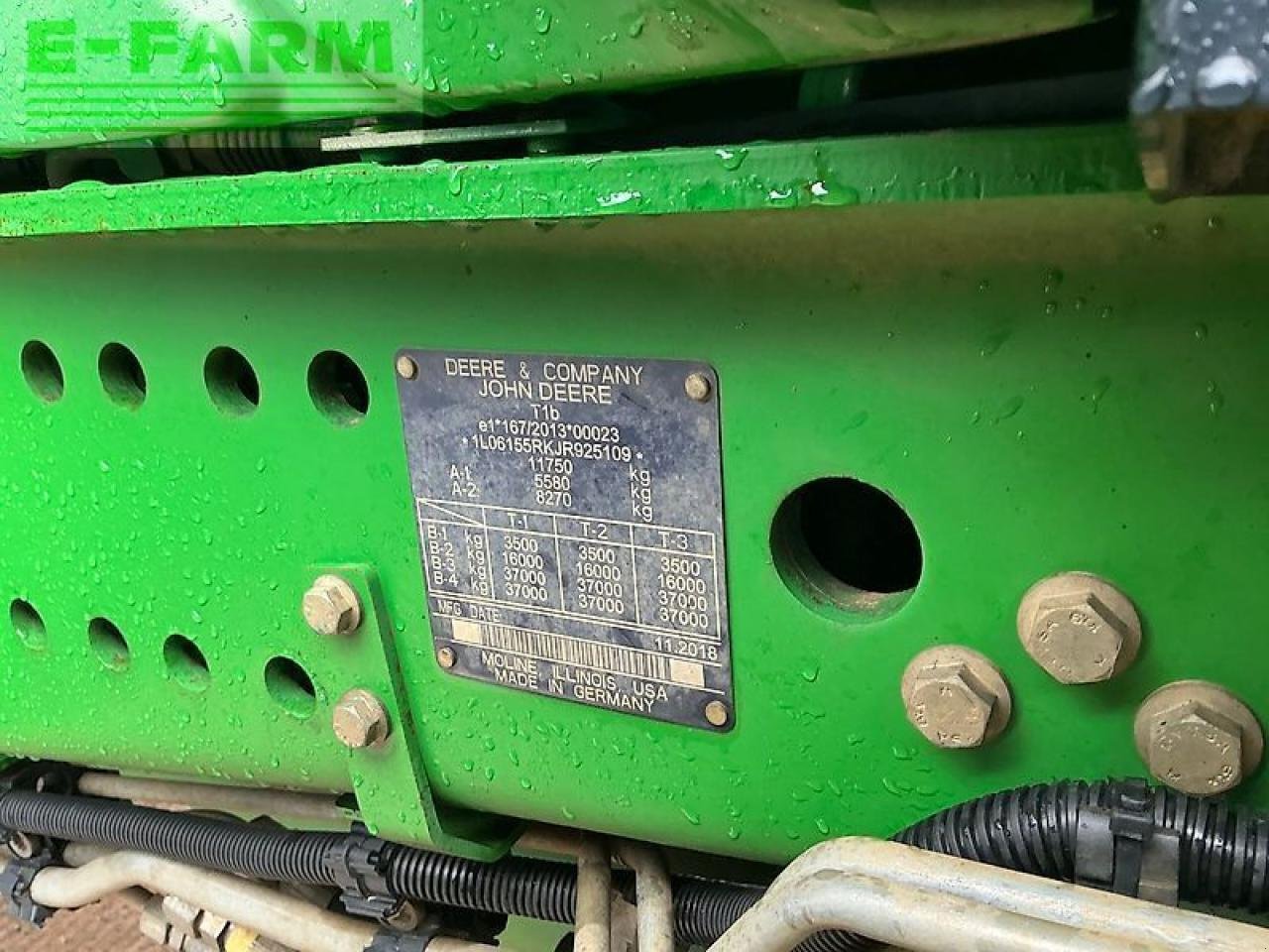 Traktor Türe ait John Deere 6155r premium edition tractor (st25726), Gebrauchtmaschine içinde SHAFTESBURY (resim 13)