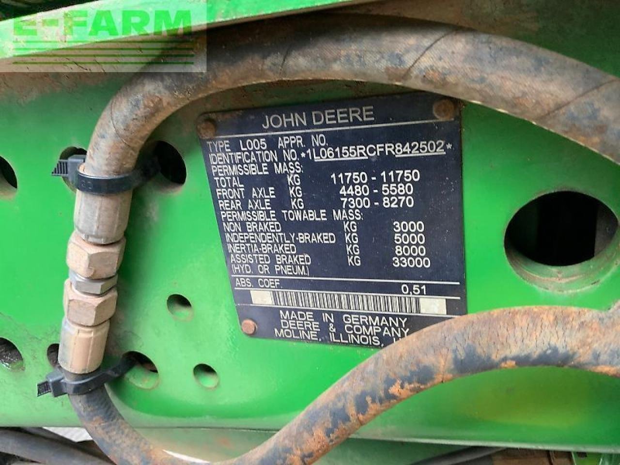 Traktor типа John Deere 6155r tractor (st24081), Gebrauchtmaschine в SHAFTESBURY (Фотография 15)