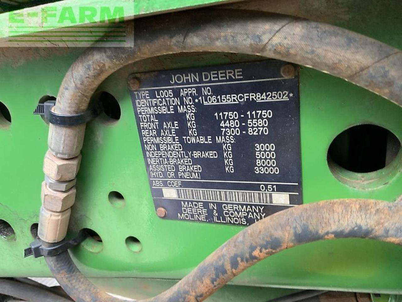 Traktor tipa John Deere 6155r tractor (st24081), Gebrauchtmaschine u SHAFTESBURY (Slika 15)