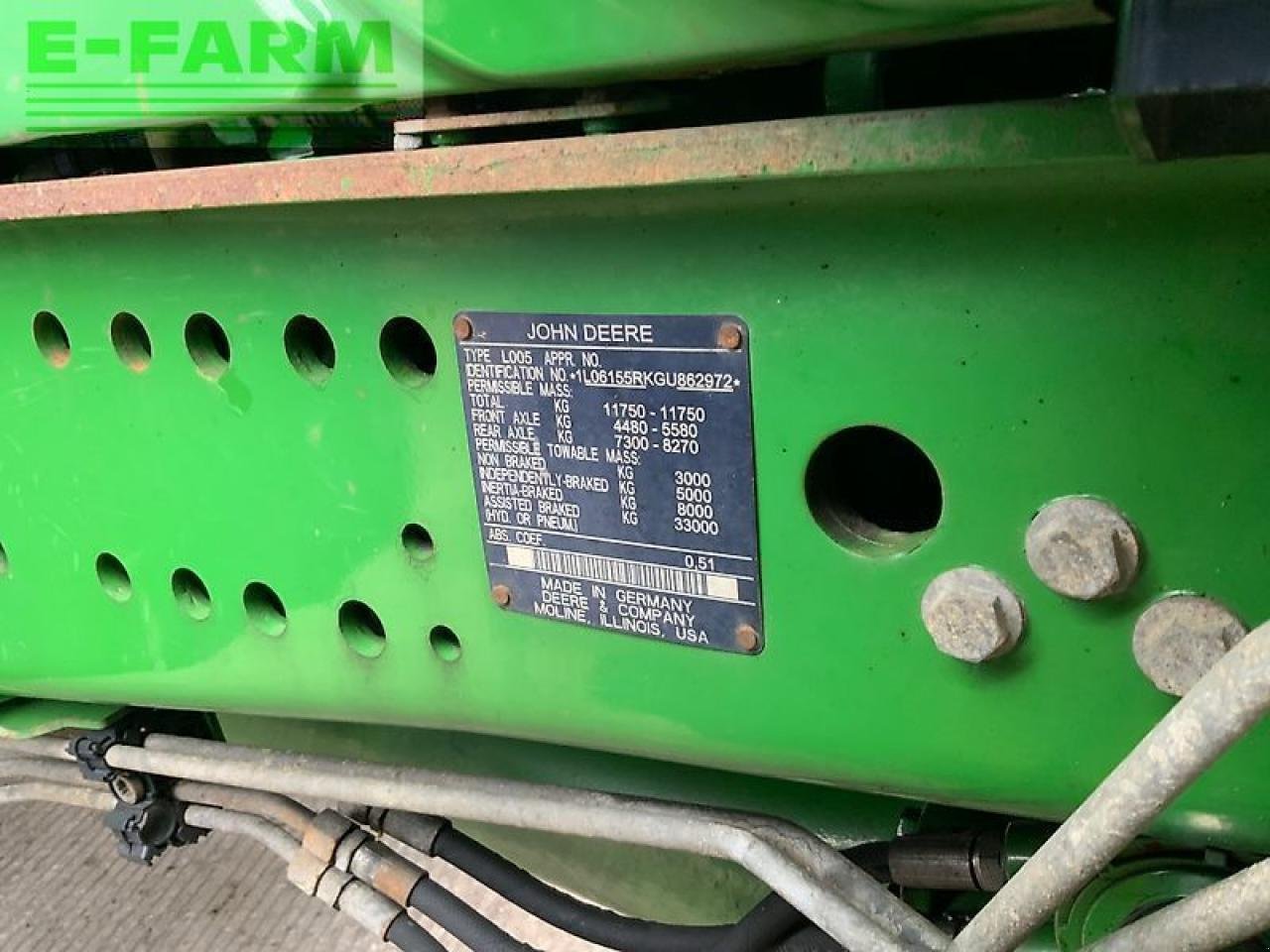 Traktor of the type John Deere 6155r tractor (st25016), Gebrauchtmaschine in SHAFTESBURY (Picture 16)