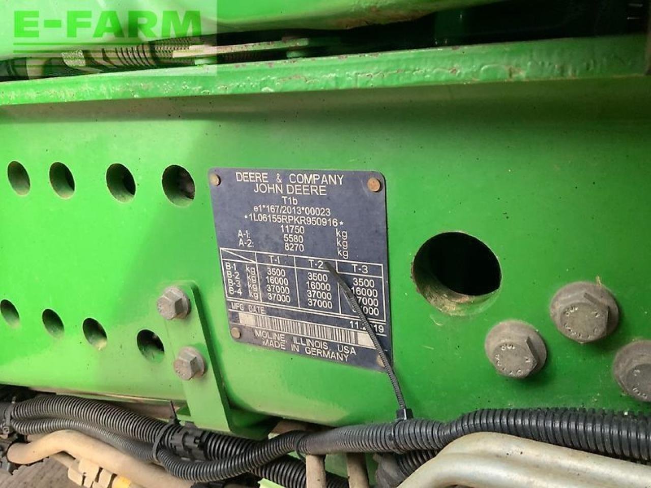 Traktor типа John Deere 6155r tractor (st25777), Gebrauchtmaschine в SHAFTESBURY (Фотография 16)