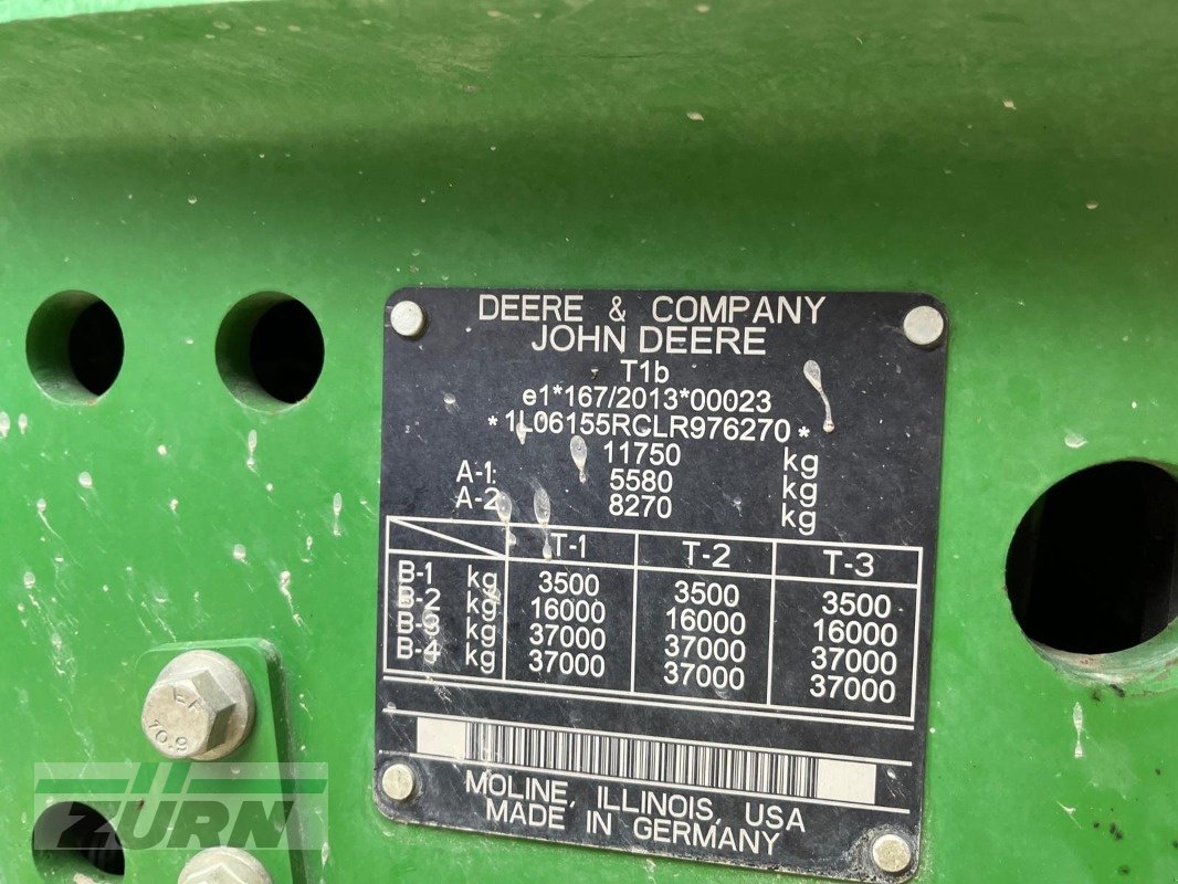 Traktor typu John Deere 6155R, Gebrauchtmaschine w Kanzach (Zdjęcie 31)