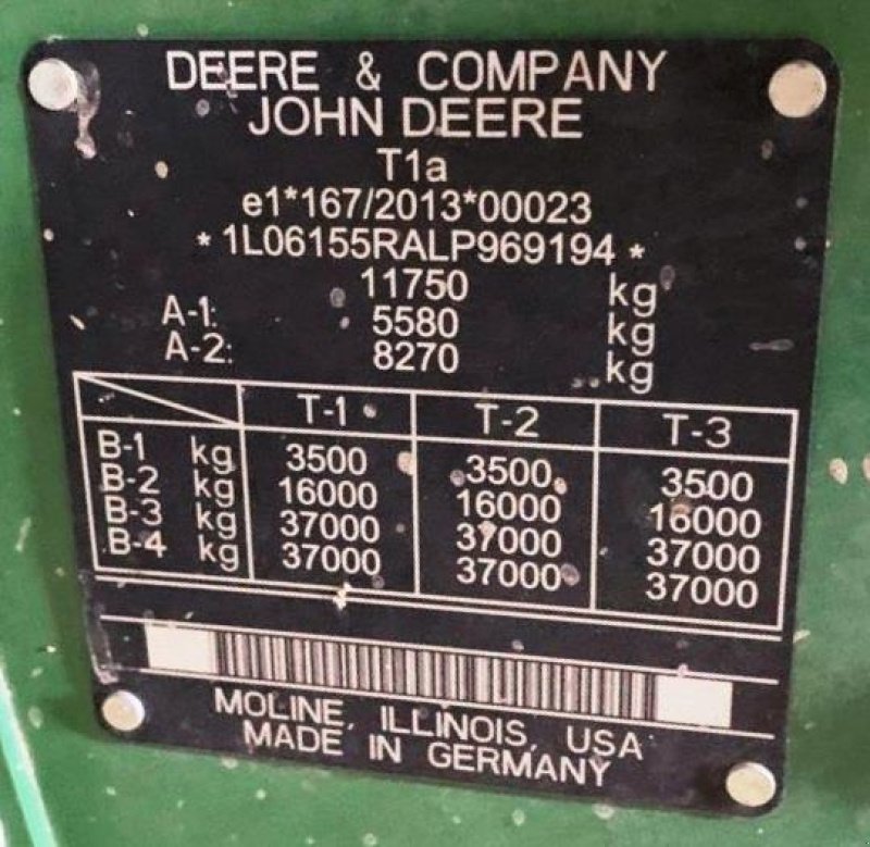 Traktor Türe ait John Deere 6155R, Gebrauchtmaschine içinde SAINT-GERMAIN DU PUY (resim 11)