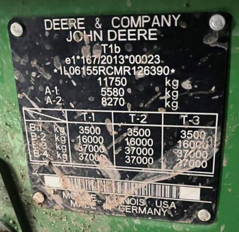Traktor typu John Deere 6155R, Gebrauchtmaschine w SAINT-GERMAIN DU PUY (Zdjęcie 8)