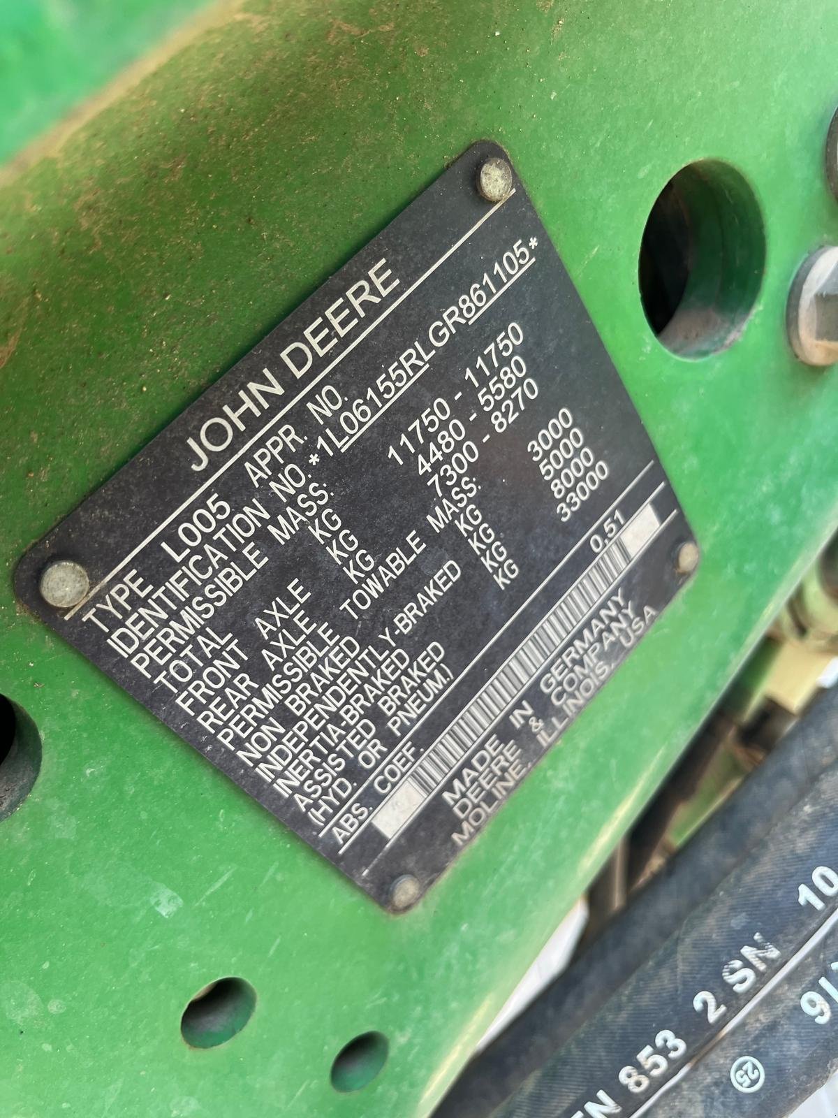 Traktor za tip John Deere 6155R, Gebrauchtmaschine u Issum (Slika 7)