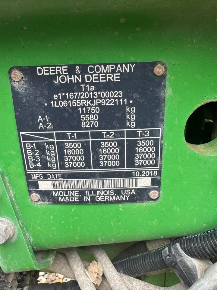 Traktor του τύπου John Deere 6155R, Gebrauchtmaschine σε Videbæk (Φωτογραφία 8)