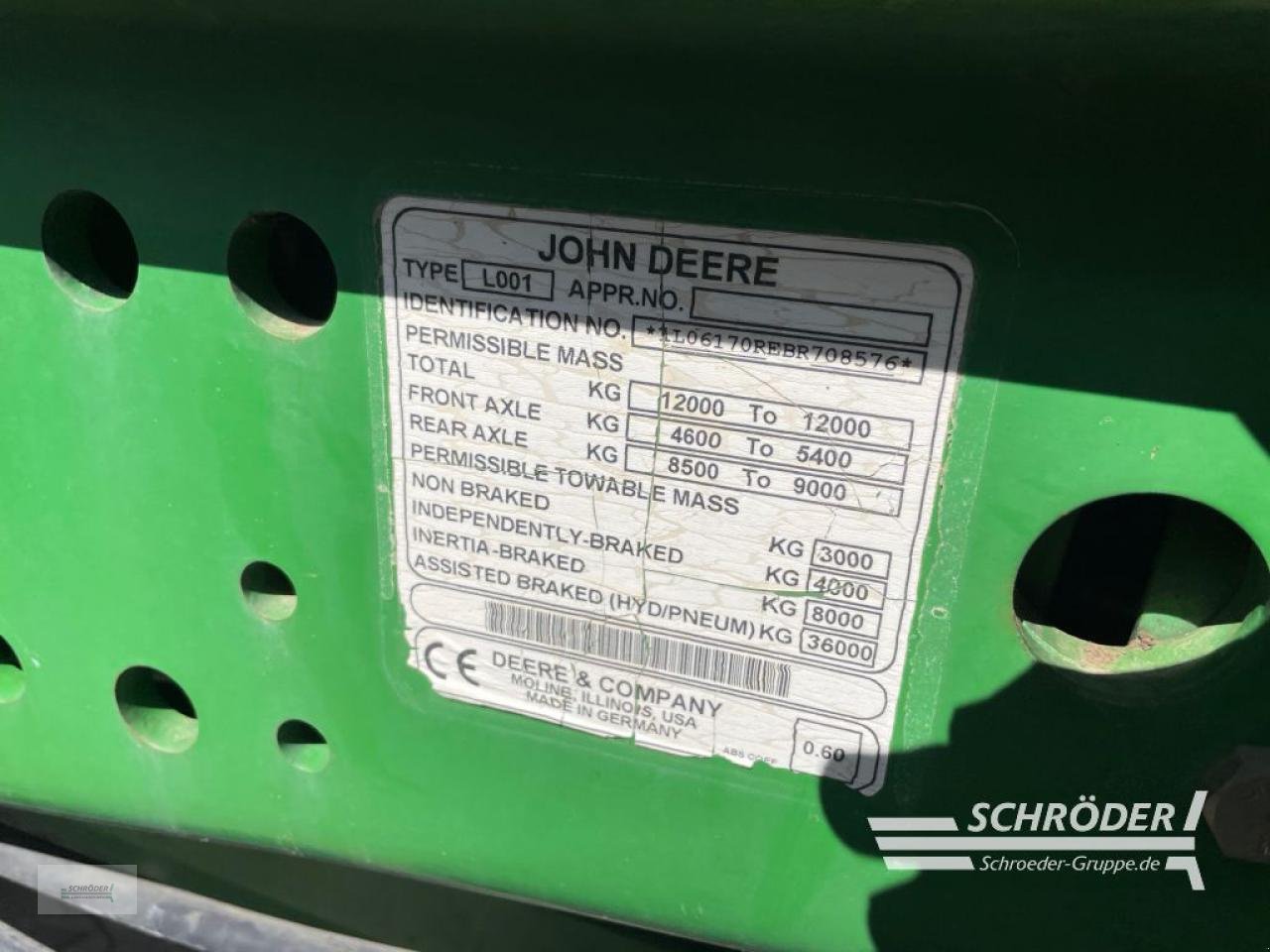 Traktor del tipo John Deere 6170 R, Gebrauchtmaschine In Wildeshausen (Immagine 26)