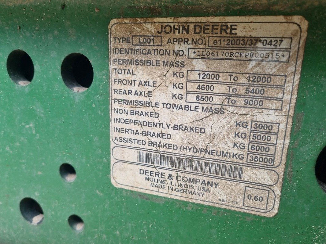 Traktor typu John Deere 6170R MY14 AP 40, Gebrauchtmaschine w Plau am See / OT Klebe (Zdjęcie 25)