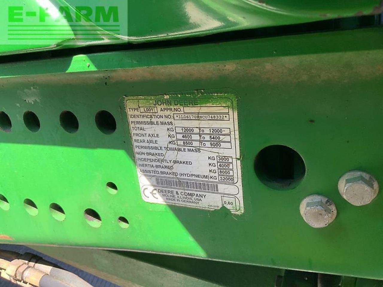 Traktor типа John Deere 6170r tractor (st23639), Gebrauchtmaschine в SHAFTESBURY (Фотография 16)