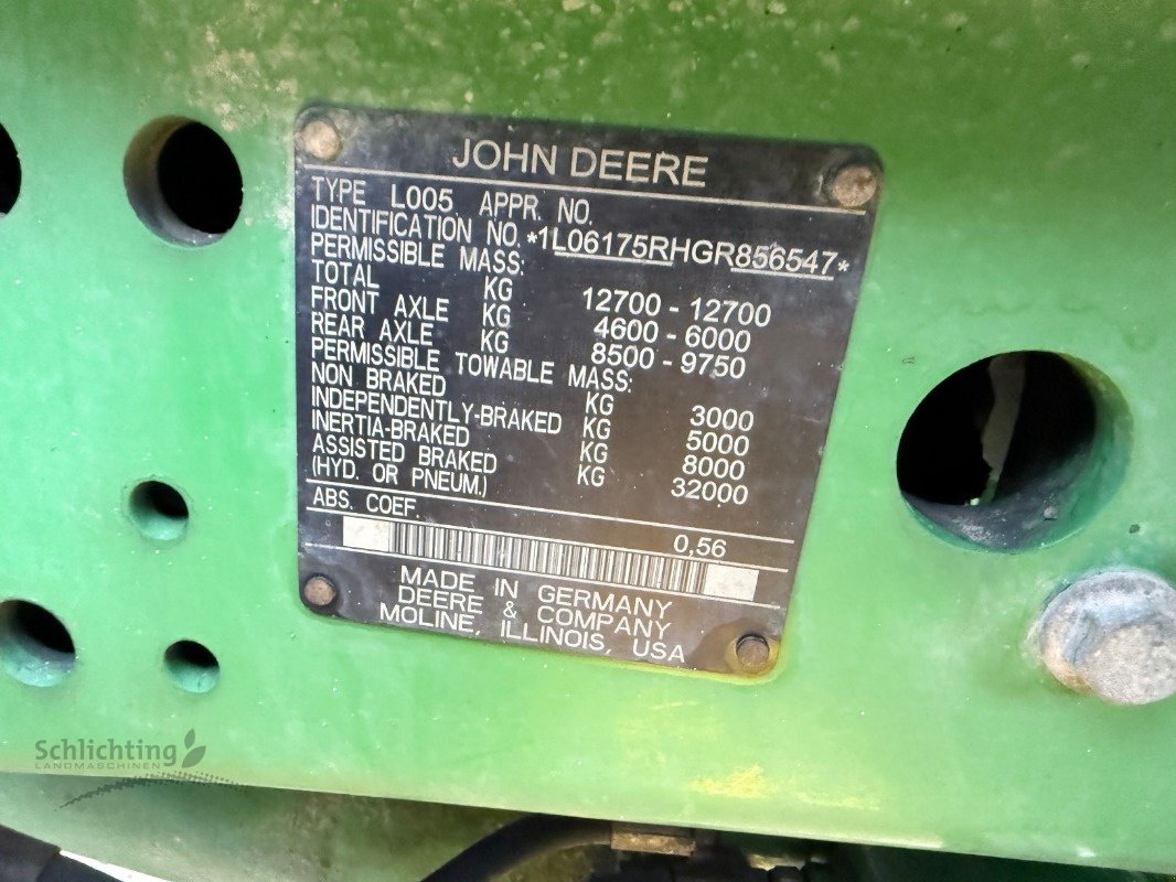 Traktor des Typs John Deere 6175 R, Gebrauchtmaschine in Marxen (Bild 21)