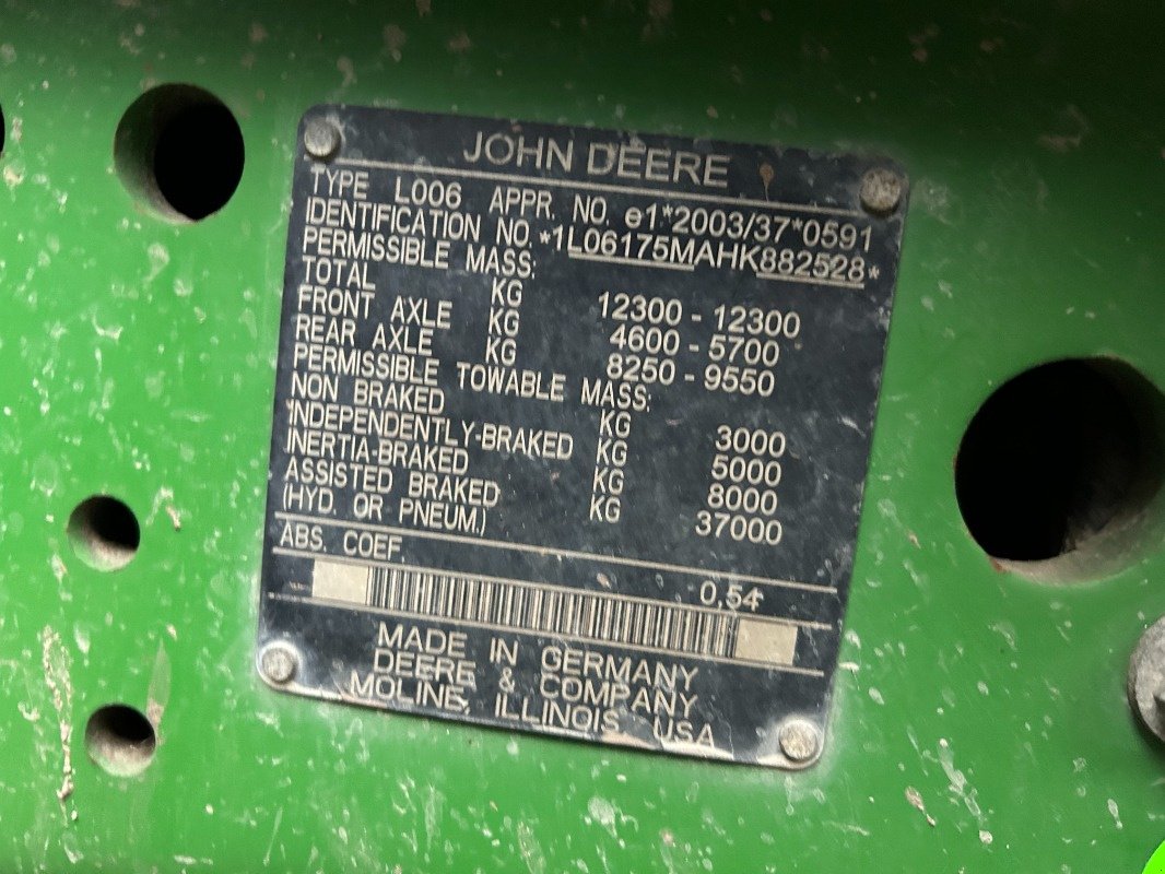 Traktor типа John Deere 6175M, Gebrauchtmaschine в Sittensen (Фотография 19)