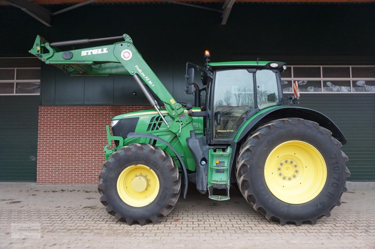 Traktor des Typs John Deere 6175R AP mit Stoll FZ 80.1 Frontlader, Gebrauchtmaschine in Borken (Bild 5)