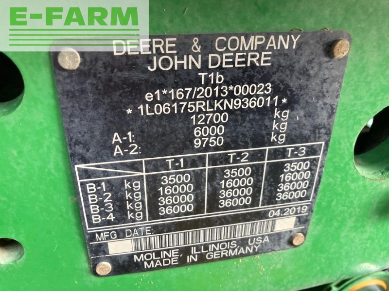 Traktor des Typs John Deere 6175r, Gebrauchtmaschine in SHREWSBURRY (Bild 10)