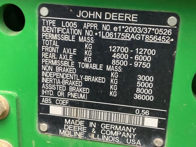 Traktor van het type John Deere 6175R, Gebrauchtmaschine in Bramming (Foto 21)
