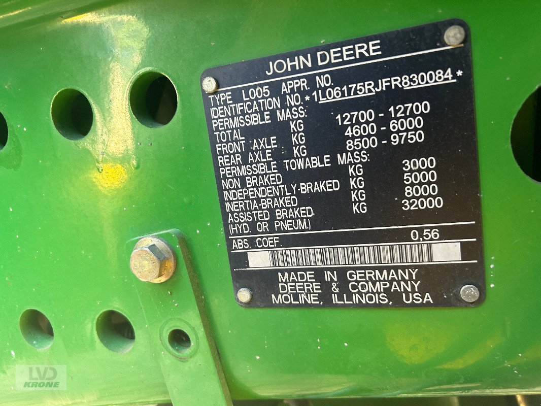 Traktor типа John Deere 6175R, Gebrauchtmaschine в Groß Munzel (Фотография 12)