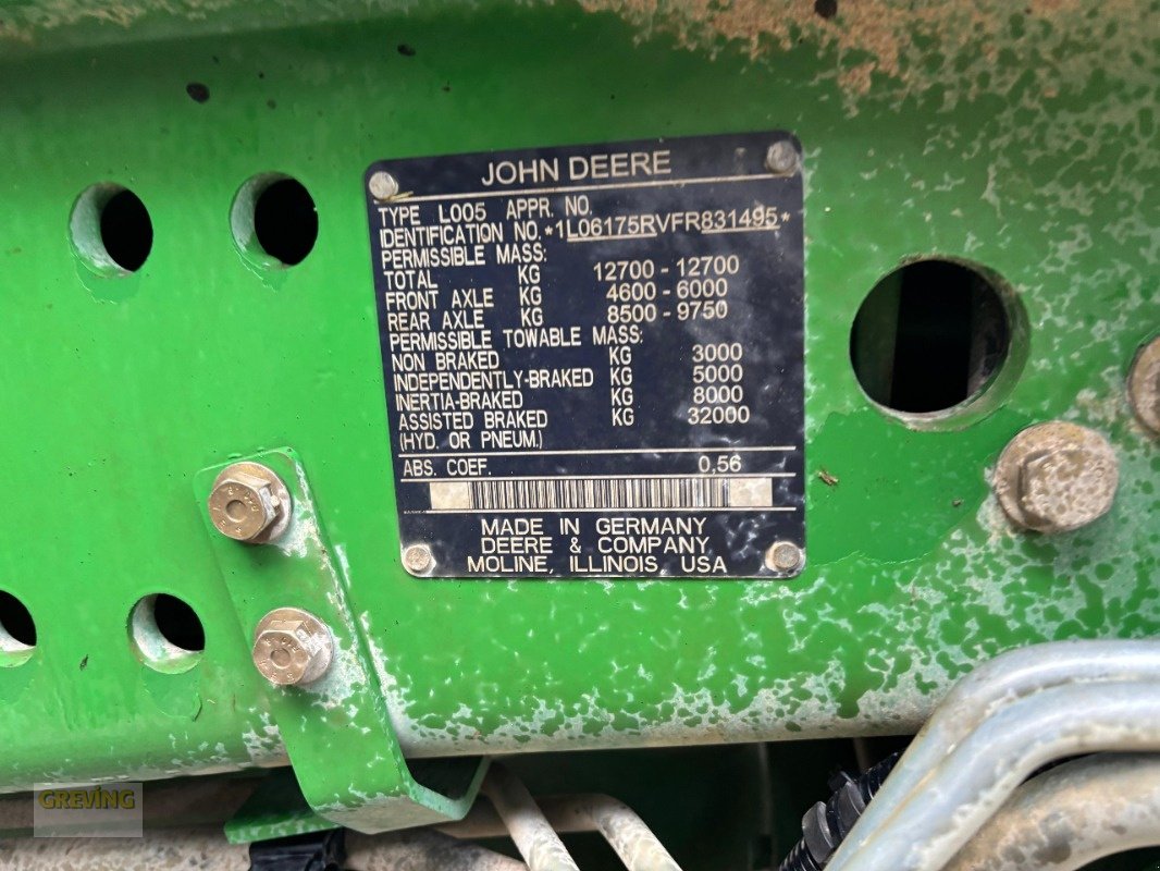 Traktor des Typs John Deere 6175R, Gebrauchtmaschine in Ahaus (Bild 15)