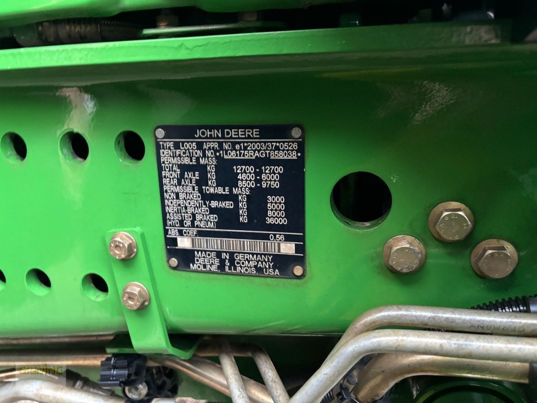Traktor типа John Deere 6175R, Gebrauchtmaschine в Ahaus (Фотография 15)
