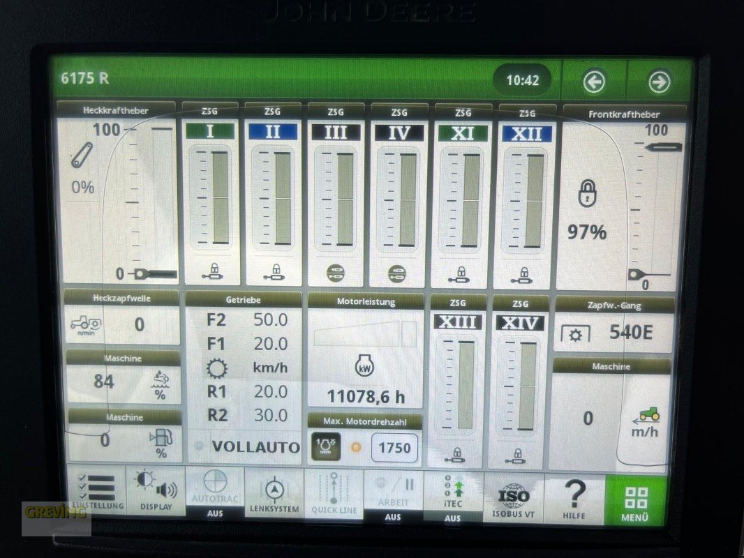 Traktor типа John Deere 6175R, Gebrauchtmaschine в Ahaus (Фотография 11)