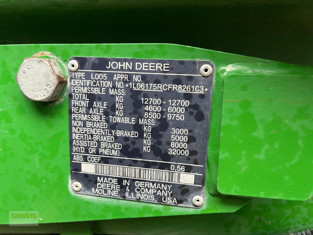 Traktor типа John Deere 6175R, Gebrauchtmaschine в Ahaus (Фотография 14)