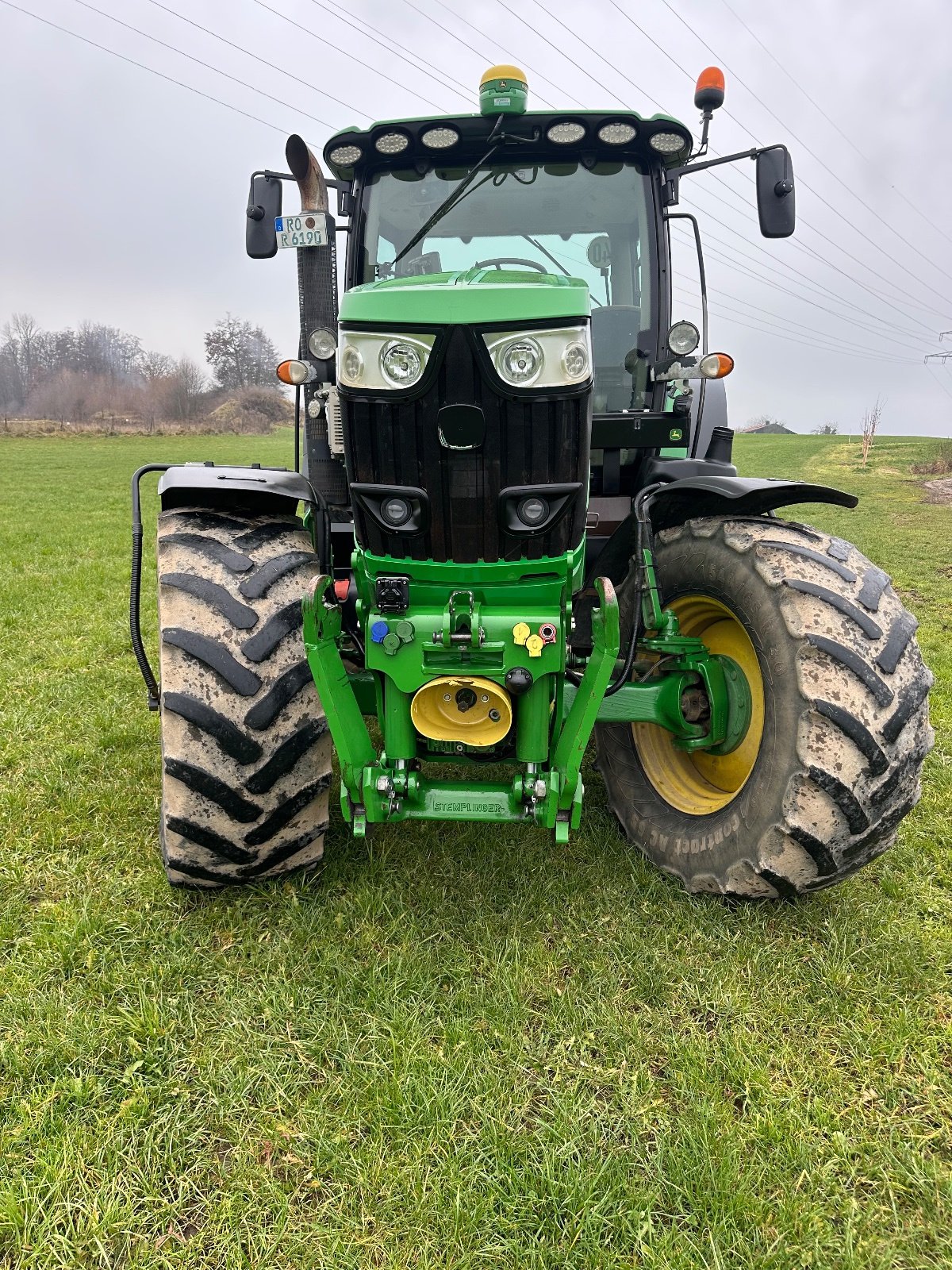 Traktor van het type John Deere 6190R, Gebrauchtmaschine in Stephanskirchen (Foto 2)